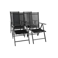 VCM Gartenstuhl 56 x 65 x 105 cm anthrazit