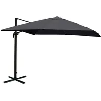 Mendler Gastronomie-Ampelschirm HWC-A96 300 x 300 cm Anthrazit ohne