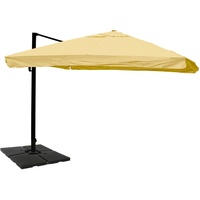 Mendler Gastronomie-Ampelschirm HWC-A96 Flap 300 x 400 cm creme