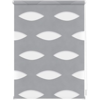 Lichtblick Doppelrollo Ellipse 80 x 150 cm grau