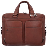Piquadro Black Square Aktentasche 39 cm Laptopfach braun