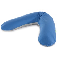 Theraline Das Original Mikroperlen Bio-Jersey grau/mittelblau