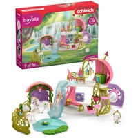 Schleich Bayala Glitzerndes Blütenhaus mit Einhörnern, See und Stall