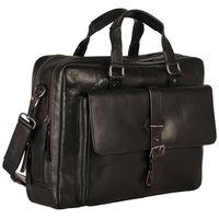 LEONHARD HEYDEN Roma Aktentasche Leder 40 cm Laptopfach schwarz