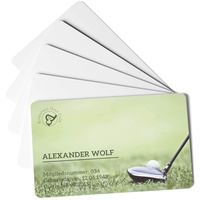 Durable DURACARD standard bedruckbare Ausweiskarten, 100 Stück, weiß,