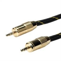 Roline GOLD 3.5mm Audio-Verbindungskabel Stecker - 1x Klinkenstecker 3.5