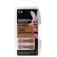 Duracell Hörgerätebatterie DA 312 AC Zn/Luft 1,4Volt 160mAh