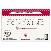 Clairefontaine Aquarellpapier Malblock 25 Blatt 300 g weiß