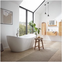 Home Deluxe Ovalo Plus freistehende Whirlpoolbadewanne 90 x 180