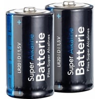 Pearl 2er-set Super Alkaline Batterien Typ Mono D, 1,5