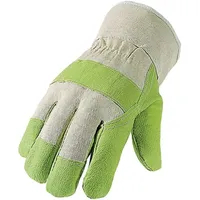 ASATEX Kunstlederhandschuhe Gr.10,5 grün/naturfarben PSA I