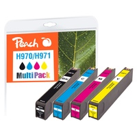 Peach Spar Pack Tintenpatronen kompatibel zu HP No. 970,