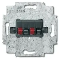 Busch-Jaeger Lautsprecher-Anschlussdose 2fach, schwarz 0248/05-101