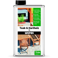 Wepos 2000300657 Teak- und Hartholz Öl 1 Liter