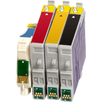 Ampertec 10 Ampertec Tinten für Epson T0611-614 4-farbig