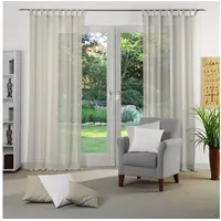 Wirth Vorhang Sunday (1 St), Schlaufen, halbtransparent, Jacquard, nach