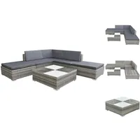 VidaXL Garten-Lounge-Set grau 42737