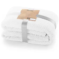 DecoKing Kuscheldecke 150x200 cm weiß Decke Microfaser Wohndecke Tagesdecke