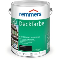 Remmers Deckfarbe 5 l schwarz seidenmatt