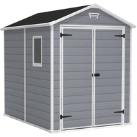 KETER Manor 6x8 1,86 x 2,37 m grau/weiß