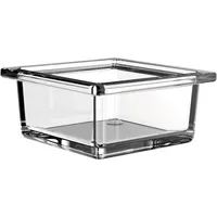 EMCO Liaison Glasschale für Reling, Kristallglas flach, Chrom