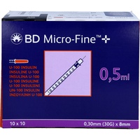 Docpharm gmbh BD MICRO-FINE+ Insulinspr.0,5 ml U100 0,3x8 mm