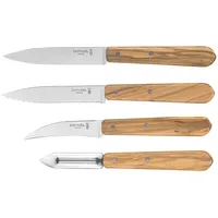 Opinel Les Essentiels Olivenholz-Schälset 4-teilig (002163)