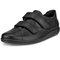 ECCO Soft 2.0 Halbschuh, Freizeitschuh mit Klettverschlüssen Ecco schwarz