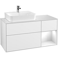 Villeroy & Boch Finion Waschtischunterschrank F151GFGF 120cm, Abdeckplatte white