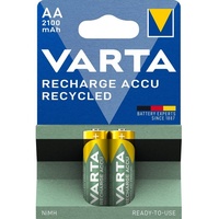 Varta Recharge Accu Recycled Mignon AA NiMH 2100mAh, 2er-Pack