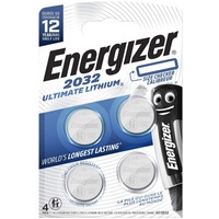 Energizer Knopfzelle Ulitmate Lithium CR 2032 4 Stück