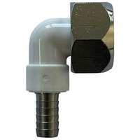 Ich-zapfe Winkelverschraubung CNS 90° für Bierschlauch 5/8 Zoll NW