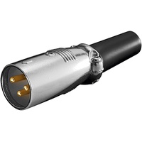 Goobay Mikrofonstecker, 3 Pin, Audio Stecker,