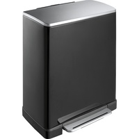 Eko Tretmülleimer E-Cube 50 L Mattschwarz - Schwarz