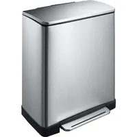 Eko - Europe E-Cube Step Bin 50L rechteckig Edelstahl