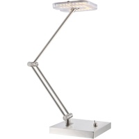 GLOBO LED 4 Watt Tischleuchte Tischlampe Bürolampe Nickel Leselampe