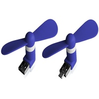 Xlayer Ventilator Colour Line Mini Fan 2-in-1 Micro USB