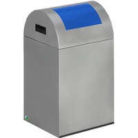 VAR Wertstoffsammelgerät WSG 40 R Korpus silber Einwurfklappe enzianblau
