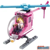 SLUBAN BRICKS Girls Dream Strand Hubschrauber (M38-B0600D)