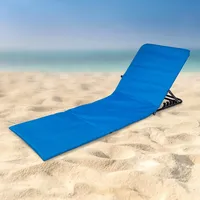 Haushalt International Faltbare Strandmatte PVC Blau