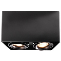 Deko-Light Deckenaufbauleuchte Mona II, Schwarz