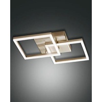 Fabas Luce Bard 45x45cm, Mattgold-Finish