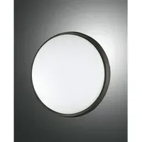 Fabas Luce Olly 1 x 23W rund schwarz