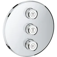 Grohe Grohtherm SmartControl 3-fach Unterputzventil, Wandrosette rund, 29122000,