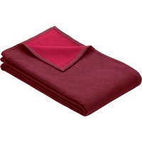 IBENA Cotton Pur 140 x 200 cm dunkelrot-rot