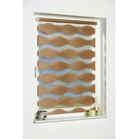 K-HOME Klemmfix Doppelrollo Welle 70 x 200 cm taupe