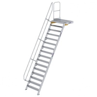 Günzburger MUNK Aluminium-Treppe Plattform 60° 16 Stufen