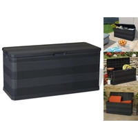 VidaXL Gartenbox Schwarz 117×45×56 cm