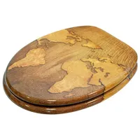 Sanilo WC Sitz World Map, Hochwertiger und Stabiler Toilettendeckel