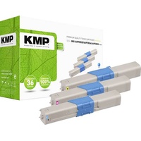 KMP Toner ersetzt OKI 44973535, 44973534, 44973533 Kompatibel Cyan,